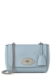 Mulberry Lily Heavy Grain Leather Convertible Shoulder Bag In Poplin Blue