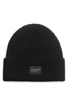 Rag & Bone Blake Ribbed Beanie In Black