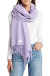 Rag & Bone Addison Recycled Wool Scarf In Violet