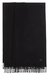 Rag & Bone Addison Recycled Wool Scarf In Blk
