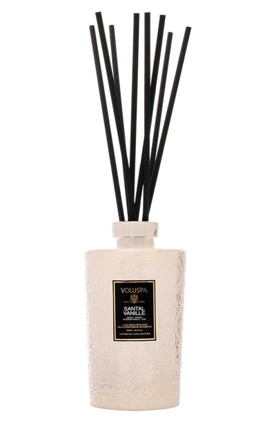 VOLUSPA SANTAL VANILLE LUXE REED DIFFUSER