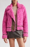 STAND STUDIO AUDREY FAUX SHEARLING JACKET