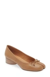 Maison Margiela Tabi Ballerinas In Brown