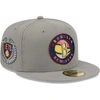 NEW ERA NEW ERA GRAY BROOKLYN NETS COLOR PACK 59FIFTY FITTED HAT