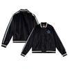 MITCHELL & NESS MITCHELL & NESS BLACK DALLAS COWBOYS RAGLAN SATIN FULL-SNAP JACKET