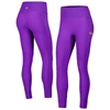 KADYLUXE PURPLE LSU TIGERS 7/8 MIXED MEDIA POCKET ILEGGINGS