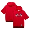 Mitchell & Ness Men's  Scarlet San Francisco 49ers Pre-game Short Sleeve Pullover Hoodie In Scarlet