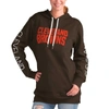 G-iii 4her By Carl Banks Brown Cleveland Browns Extra Inning Pullover Hoodie In Brown