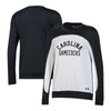 Under Armour Women's  Black, White South Carolina Gamecocks Colorblock Pullover Sweatshirt In Black