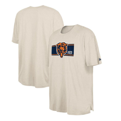 New Era Men's  Cream Chicago Bears Third Down Big And Tall Historic T-shirt