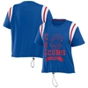 Wear By Erin Andrews Royal Chicago Cubs Cinched Colorblock T-shirt In Royal