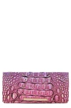 BRAHMIN ADY CROC EMBOSSED LEATHER WALLET