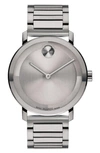 Movado Men's Bold Evolution 2.0 Swiss Quartz Ionic Plated Gray Steel Watch 40mm In Grey