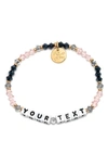 LITTLE WORDS PROJECT BELLE CUSTOM BEADED STRETCH BRACELET