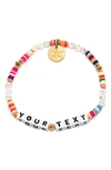 LITTLE WORDS PROJECT RAINBOW CUSTOM BEADED STRETCH BRACELET