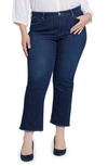 NYDJ BARBARA FRAY HEM ANKLE BOOTCUT JEANS