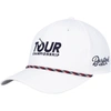 Barstool Golf White Tour Championship Rope Adjustable Hat In White