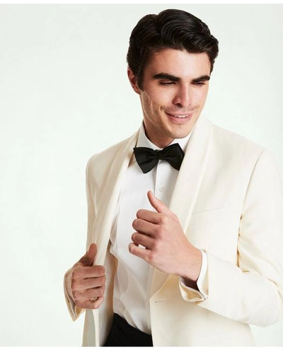 Brooks Brothers Classic Fit Wool 1818 Dinner Jacket In White