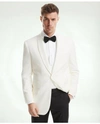 Brooks Brothers Traditional Fit Wool 1818 Dinner Jacket In White