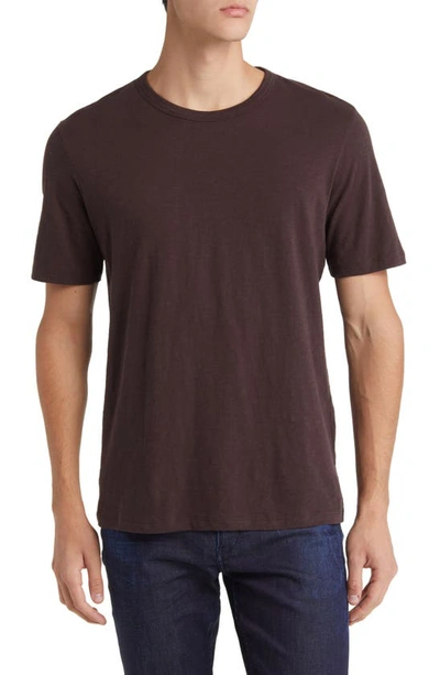 Theory Cosmos Essential Slub Cotton T-shirt In Malbec - Wnf