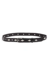 Rag & Bone Colin Studded Leather Belt In Black