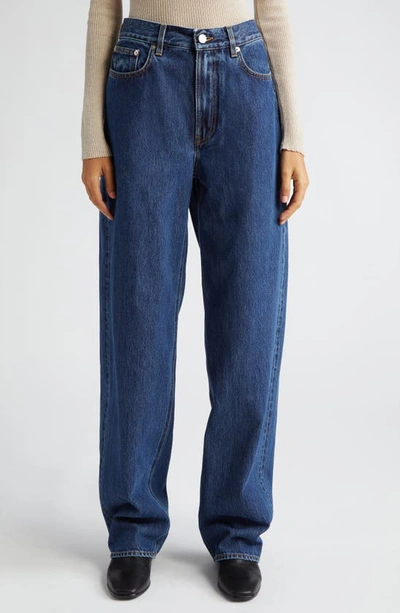 LOULOU STUDIO LOULOU DE SAISON SAMUR HIGH WAIST TAPERED LEG JEANS