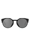 Oakley Hstn Round-frame Sunglasses In Matte Black