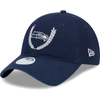 New Era College Navy Seattle Seahawks Leaves 9twenty Adjustable Hat In Navy