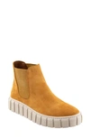 Bueno Tori Chelsea Boot In Mustard Suede