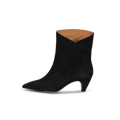 Shoe The Bear Paula Suede Boot In Black