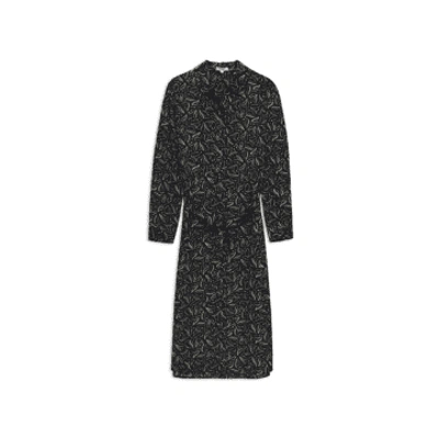 Yerse Florence Shirt Dress In Black From