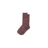 WAX LONDON CHUNKY MARL SOCK IN TWISTED BURGUNDY FROM