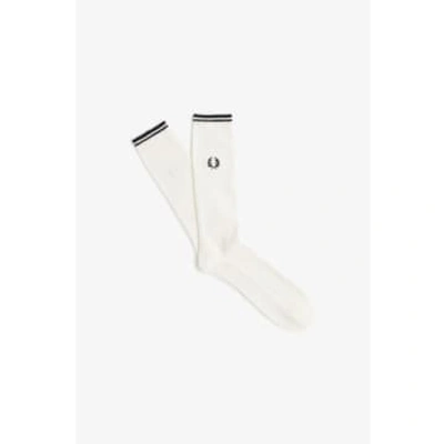 Fred Perry Tipped Socks In White