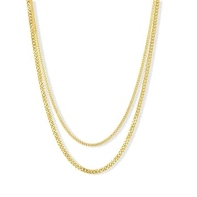 Ashiana Misty Gold Chain Necklace Set