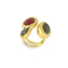 ASHIANA AMELIE RING RED AND GREY
