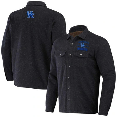 Darius Rucker Collection By Fanatics Heather Charcoal Kentucky Wildcats Sherpa-lined Full-snap Shac