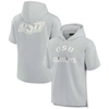 Fanatics Signature Unisex  Gray Oklahoma State Cowboys Super Soft Fleece Short Sleeve Pullover Hoodie In Gray