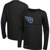 OUTERSTUFF BLACK TENNESSEE TITANS AGILITY LONG SLEEVE T-SHIRT