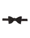 ETON BLACK SILK SATIN READY-TIED BOW TIE,PROD201390031