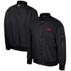 Colosseum Black Arkansas Razorbacks Full-zip Bomber Jacket In Black