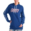 G-III 4HER BY CARL BANKS G-III 4HER BY CARL BANKS ROYAL NEW YORK GIANTS EXTRA INNING PULLOVER HOODIE