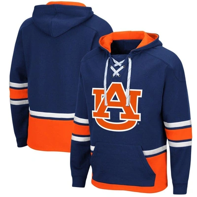 Colosseum Navy Auburn Tigers Lace Up 3.0 Pullover Hoodie