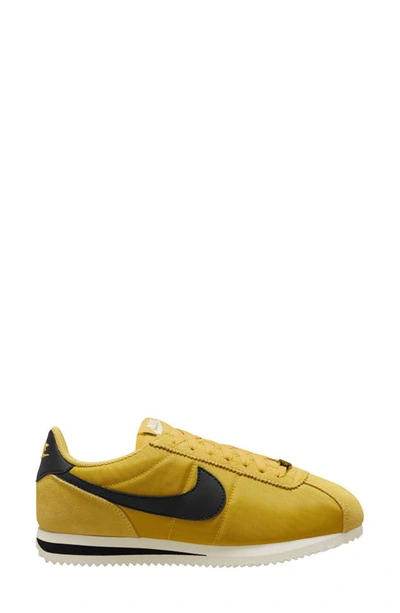 Nike Cortez Sneaker In Vivid Sulfur/ Black/ Sail