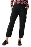 SANCTUARY POLISHED STRAIGHT LEG CROP CARGO trousers