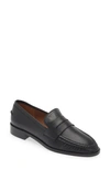 Atp Atelier Airola Penny Leather Loafers In Black