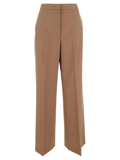 Fabiana Filippi Wool Trousers In Beige