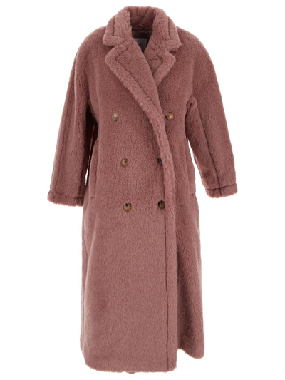 Max Mara Zitto Teddy Coat In Pink