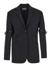 Coperni Single-breasted Long-sleeve Blazer In Black