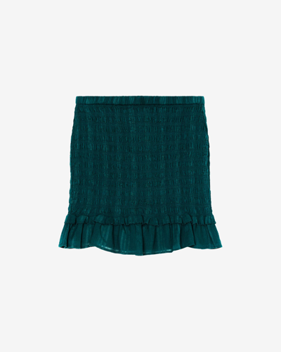 Isabel Marant Étoile Dorela Cotton Skirt In Green