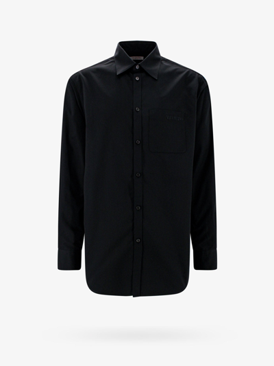 Valentino Man Shirt Man Black Shirts